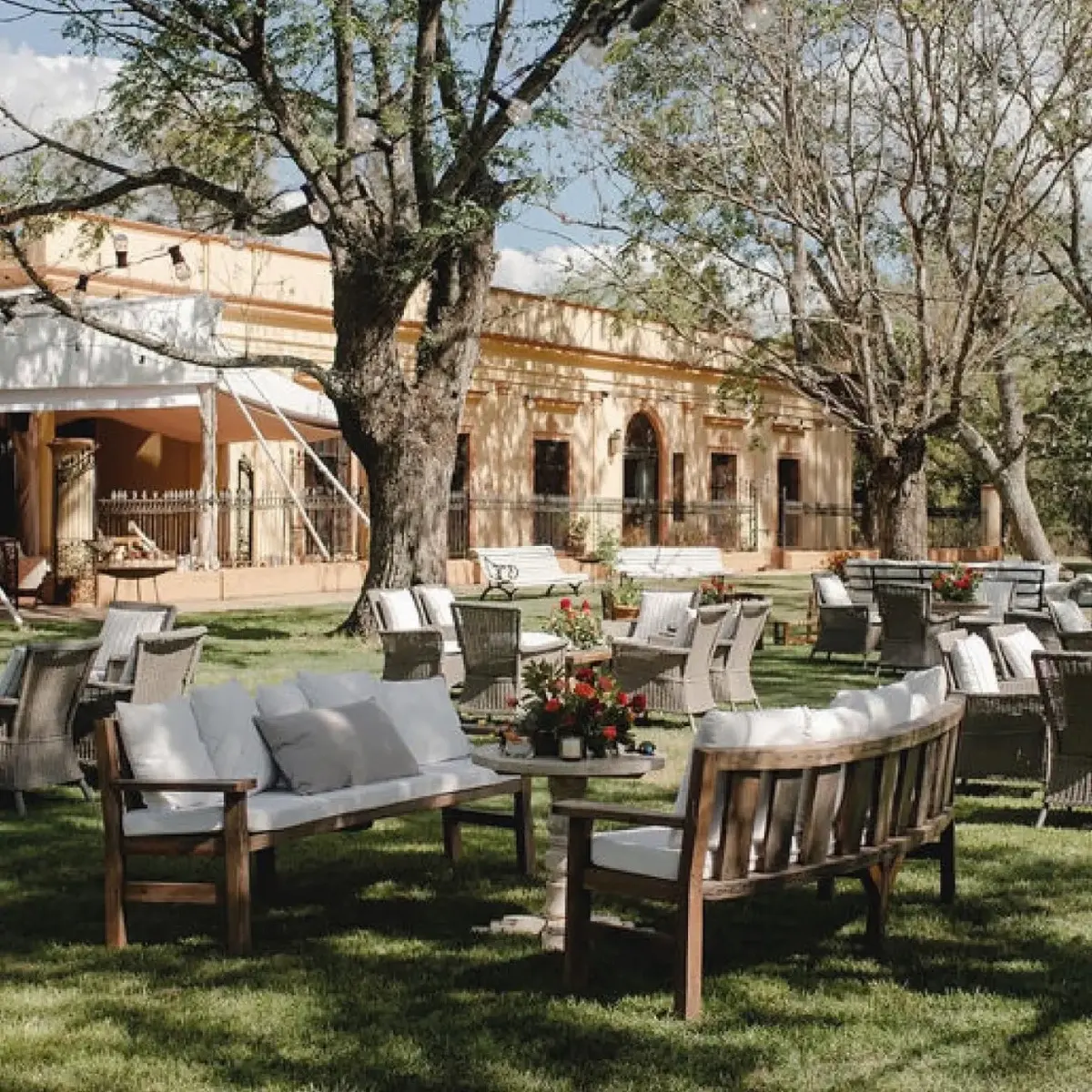 El estar de la estancia